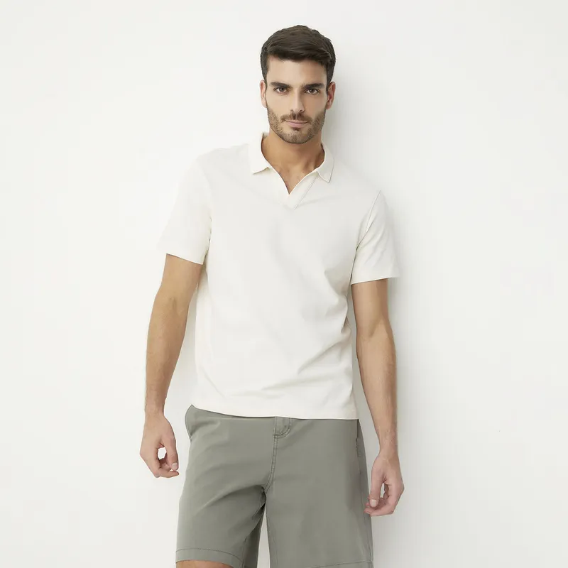 BASEMENT - Polera Manga Corta Algodón Hombre Basement