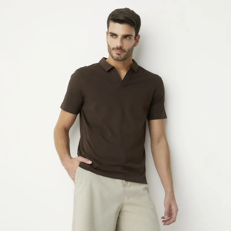 BASEMENT - Polera Manga Corta Algodón Hombre Basement
