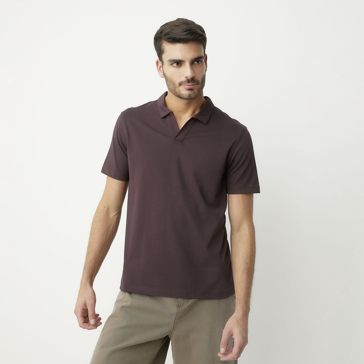 BASEMENT - Polera Manga Corta Algodón Hombre Basement