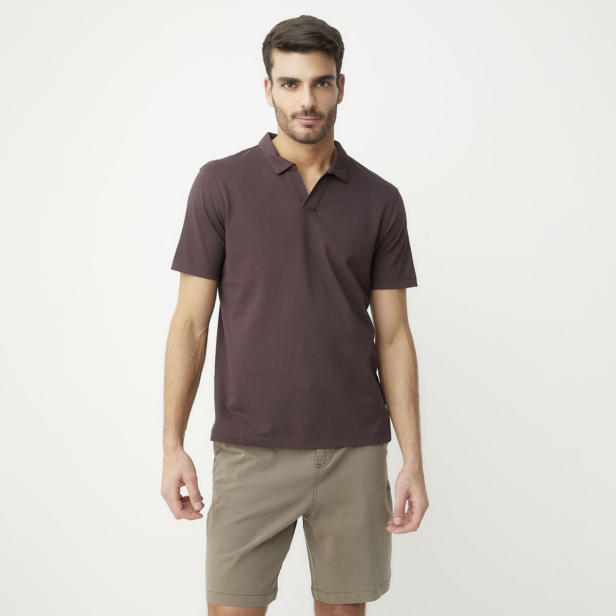BASEMENT - Polera Manga Corta Algodón Hombre Basement