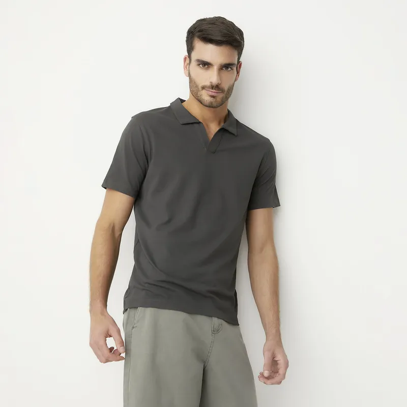 BASEMENT - Polera Manga Corta Algodón Hombre Basement