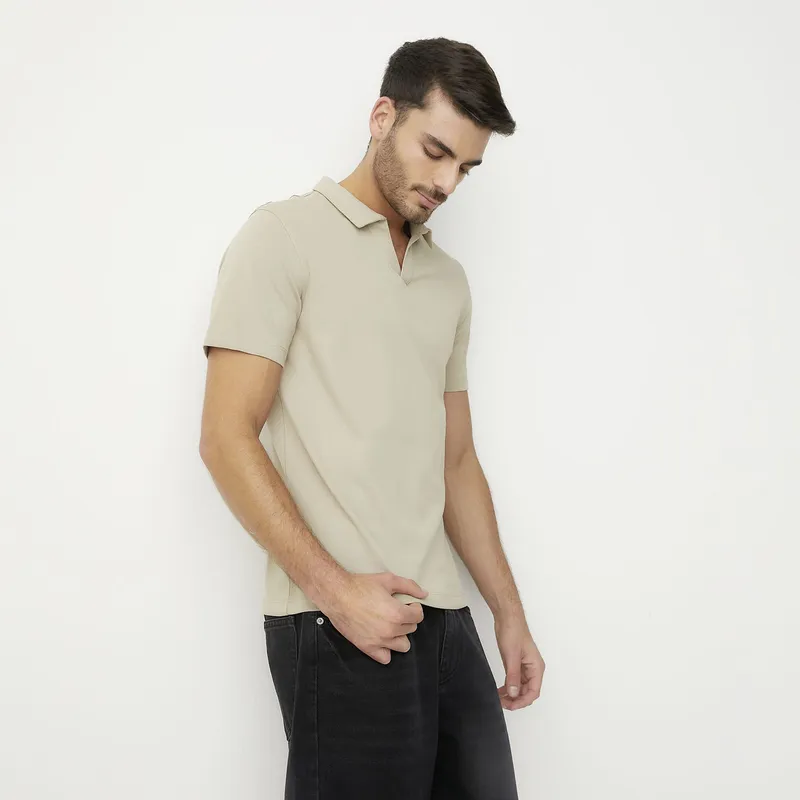 BASEMENT - Polera Manga Corta Algodón Hombre Basement