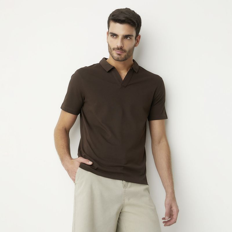 BASEMENT - Polera Manga Corta Algodón Hombre Basement