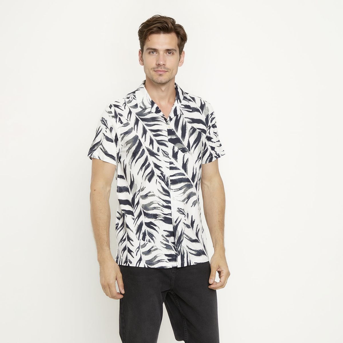 NEWPORT - Camisa Casual Manga Corta Algodón Hombre Newport