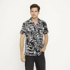 NEWPORT - Camisa Casual Manga Corta Algodón Hombre