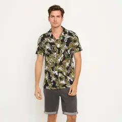 NEWPORT - Camisa Casual Manga Corta Algodón Hombre
