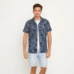 NEWPORT - Camisa Casual Manga Corta Algodón Hombre