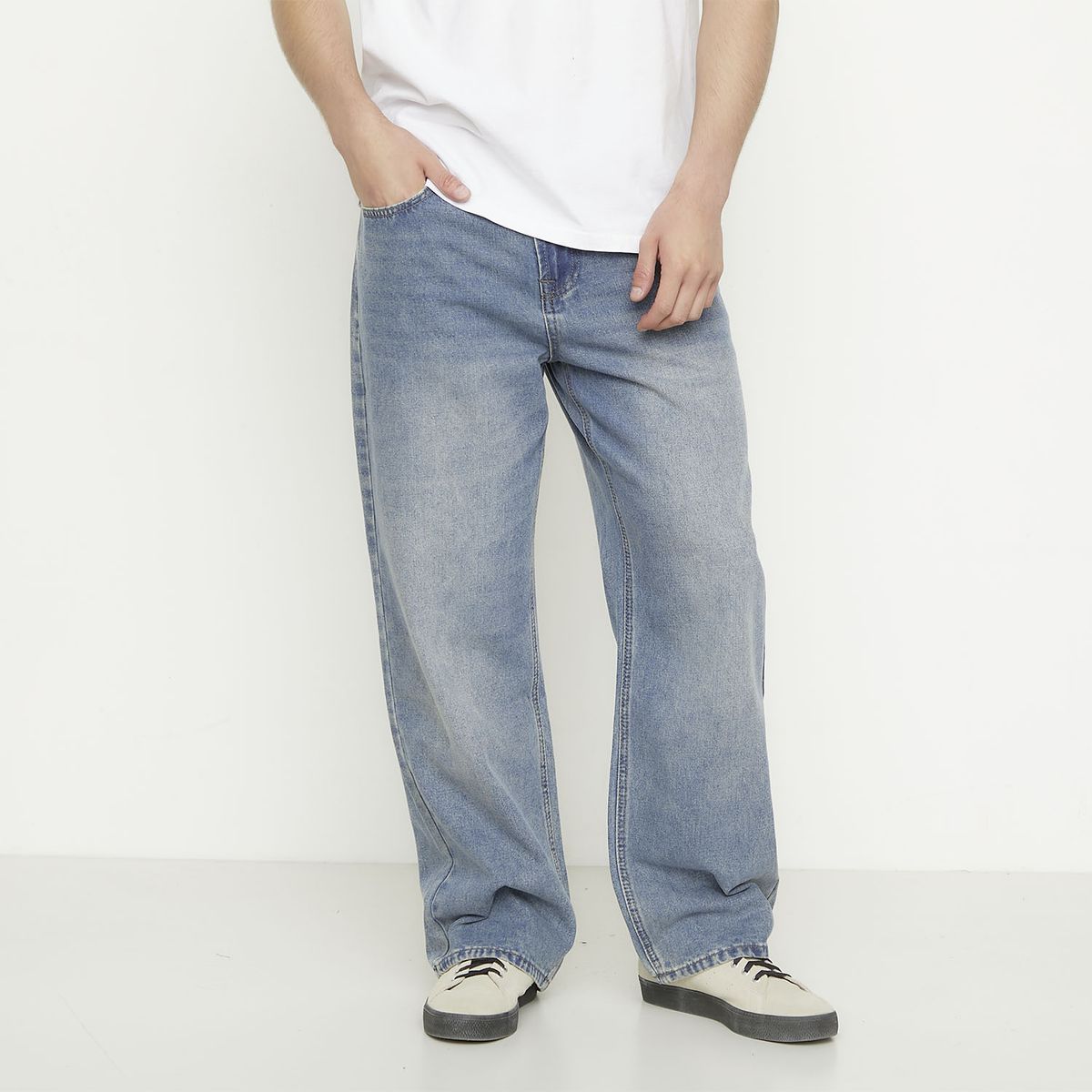 BEARCLIFF - Jeans Calce Baloon Tiro Medio Hombre Bearcliff