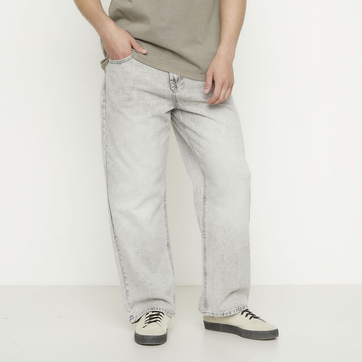 BEARCLIFF - Jeans Calce Baloon Tiro Medio Hombre Bearcliff