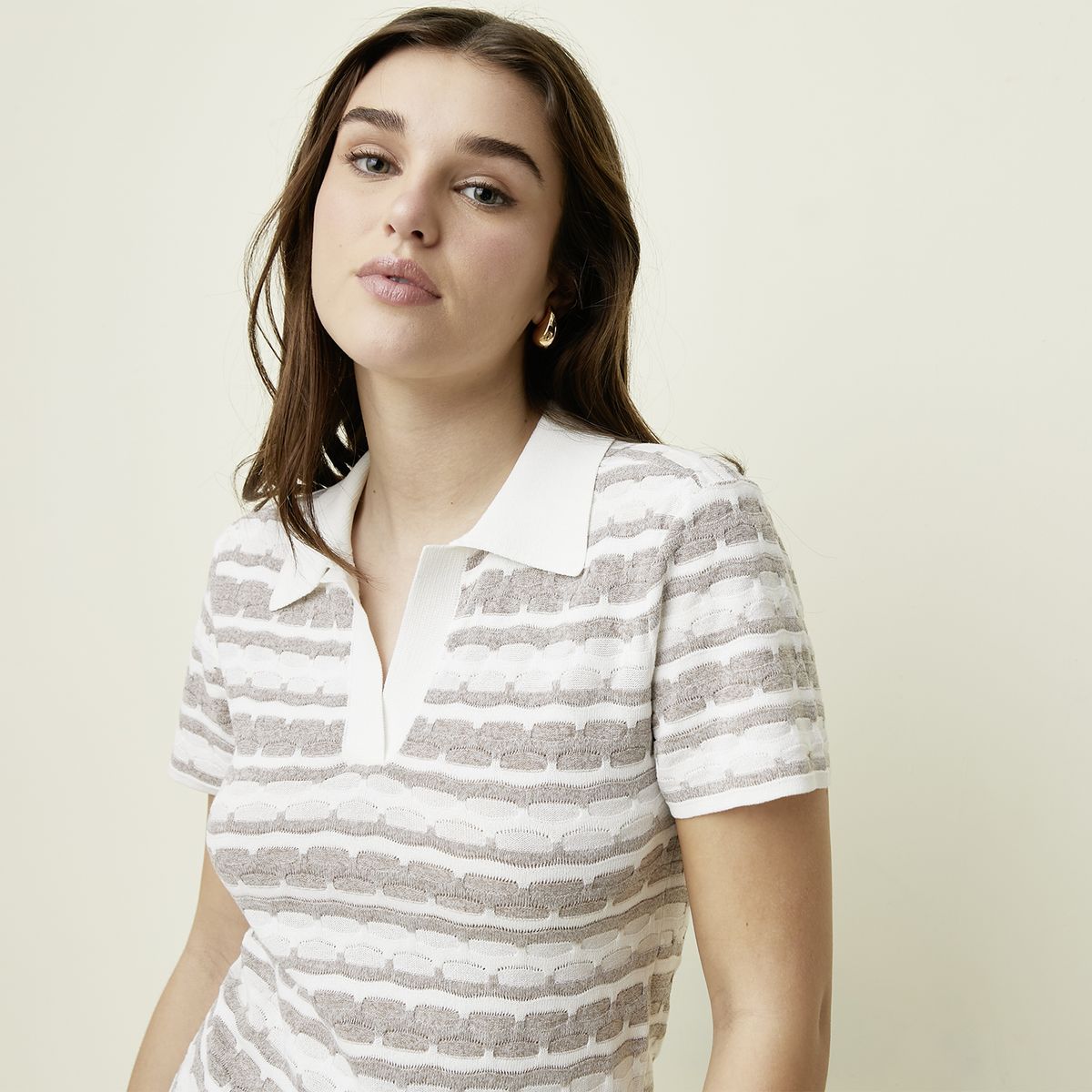 SYBILLA - Crop Top Manga Corta Mujer Sybilla