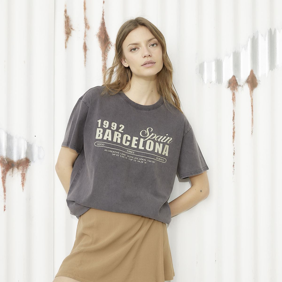 AMERICANINO - Polera Manga Corta Algodón Mujer Americanino