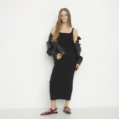 SYBILLA - Vestido Casual Maxi Algodón Orgánico Mujer