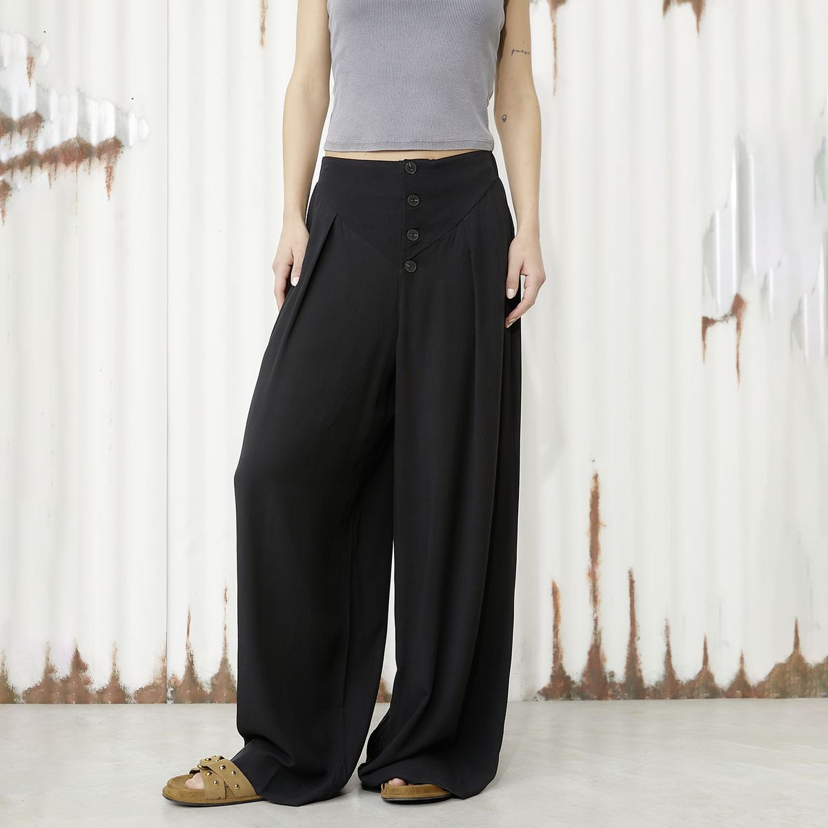 AMERICANINO - Pantalón Palazzo Mujer Americanino