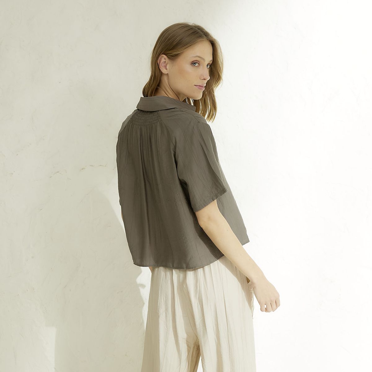 BASEMENT - Blusa Manga Corta Mujer Basement