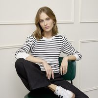 Sweater Rayas Manga Larga Mujer Viscosa