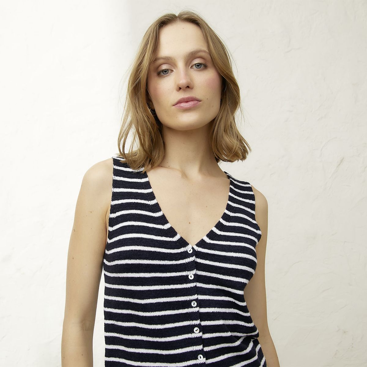 BASEMENT - Polera Sin Mangas Algodón Mujer Basement