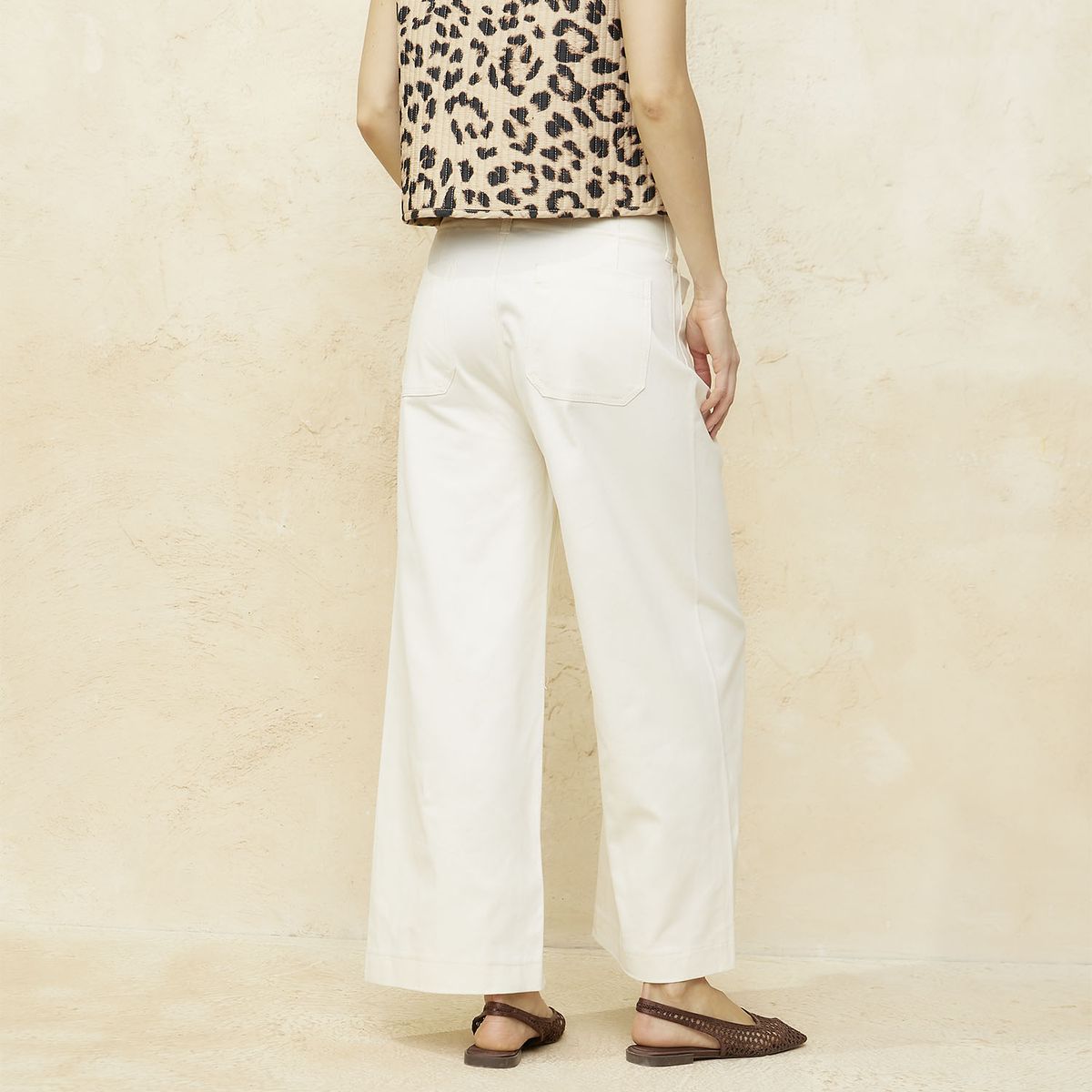 BASEMENT - Pantalón Cropped Tiro Alto Mujer Basement