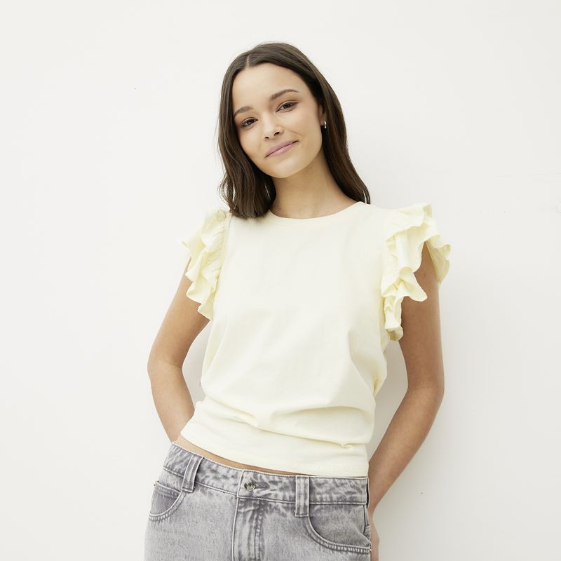 SYBILLA - Polera Manga Corta Algodón Orgánico Mujer Sybilla