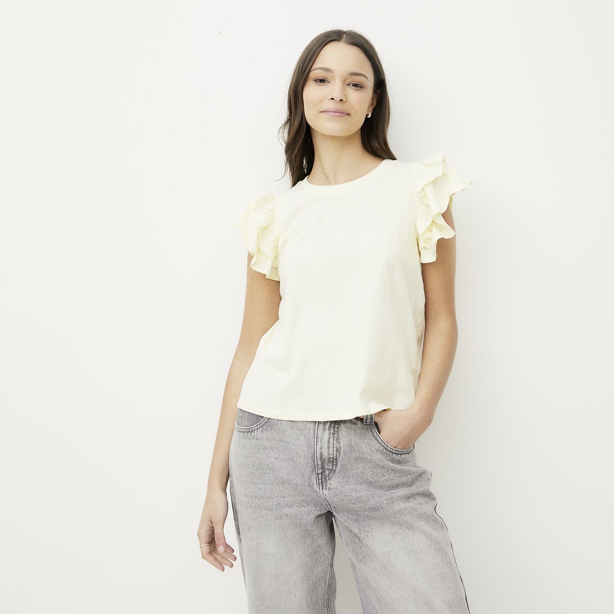 SYBILLA - Polera Manga Corta Algodón Orgánico Mujer Sybilla