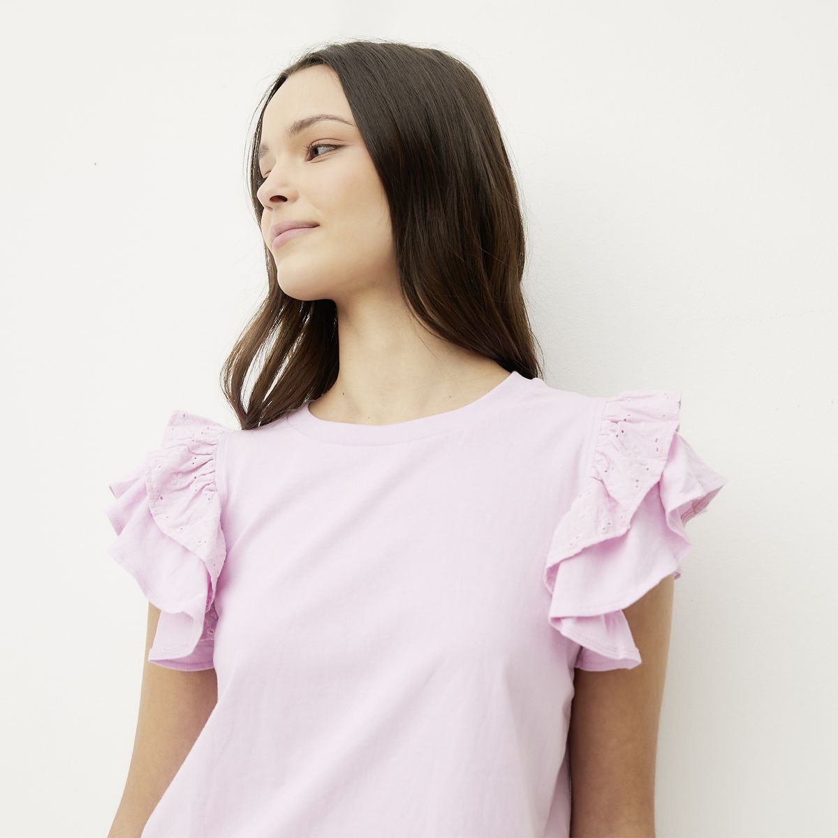 SYBILLA - Polera Manga Corta Algodón Orgánico Mujer Sybilla