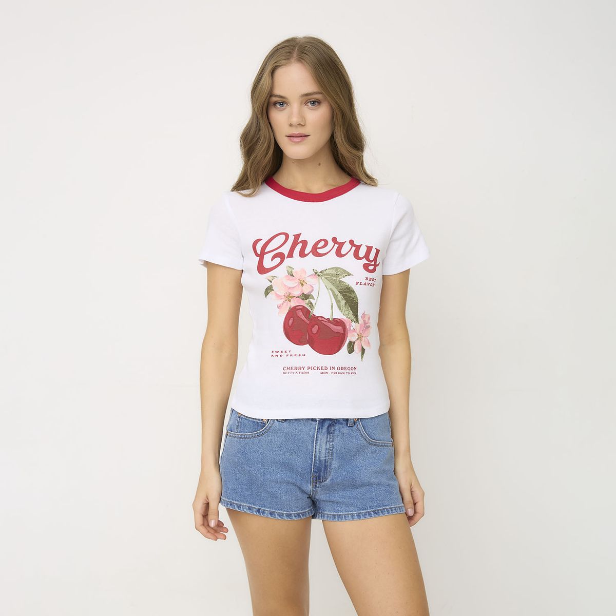 SYBILLA - Polera Mujer Algodón Sybilla