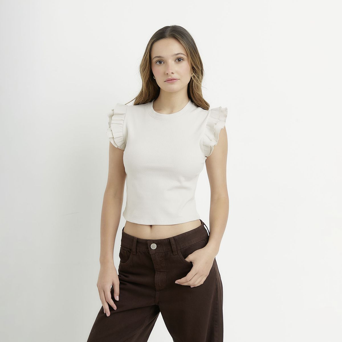 SYBILLA - Polera Algodón Mujer Sybilla