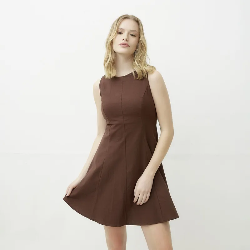 SYBILLA - Vestido Casual Mini Algodón Mujer Sybilla