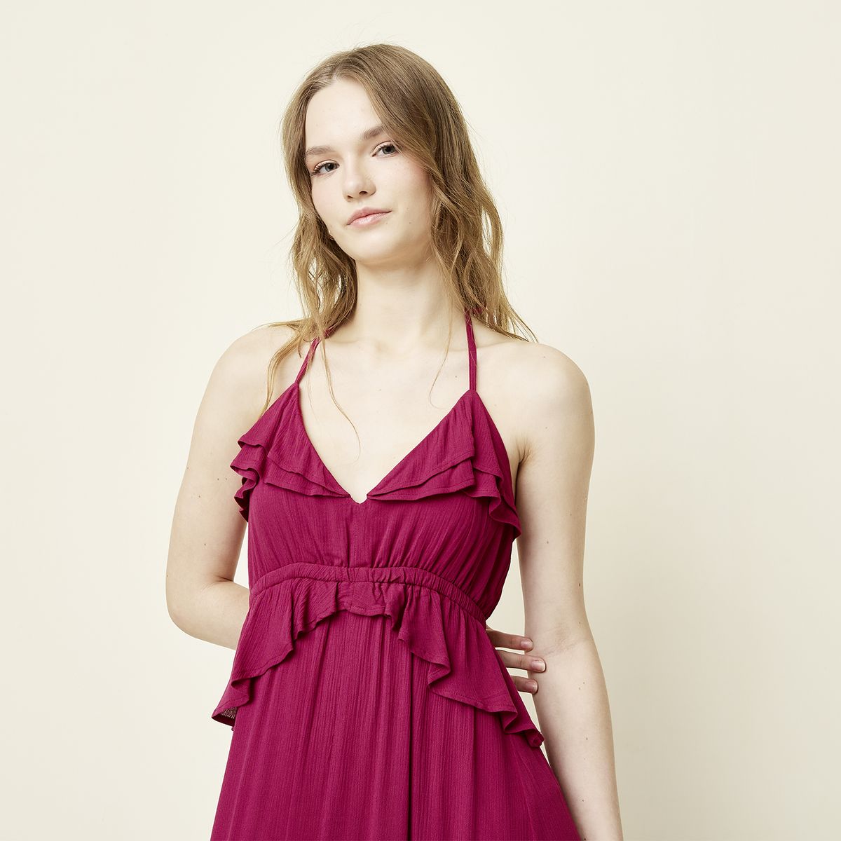 SYBILLA - Vestido Casual Maxi Viscosa Mujer Sybilla