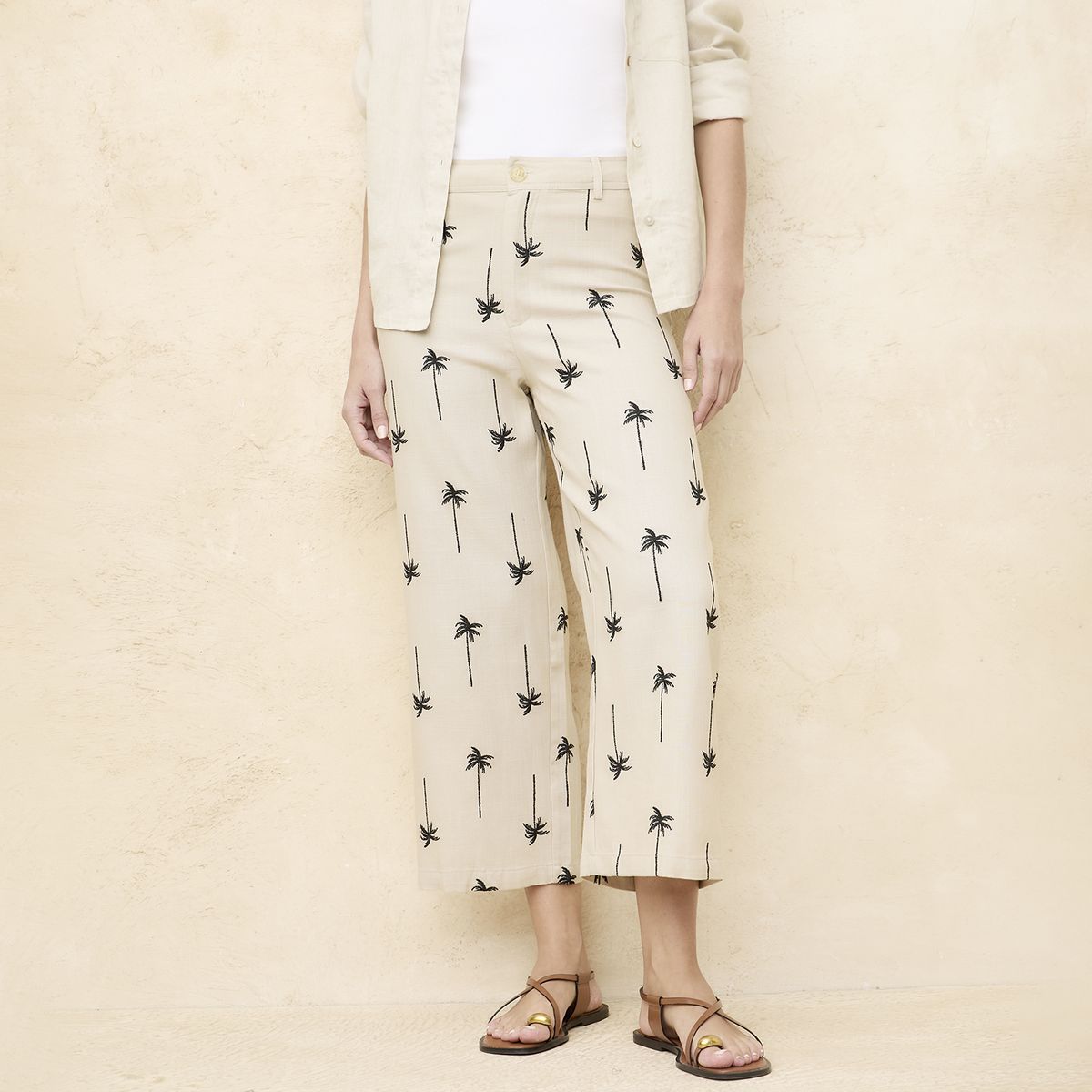 BASEMENT - Pantalón Tiro Alto Mujer Basement