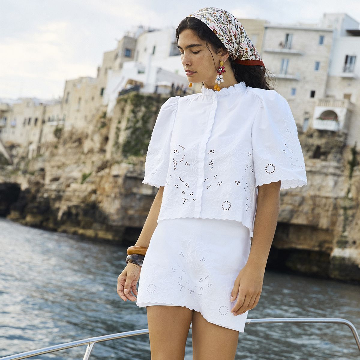 BASEMENT - Blusa Manga Corta Algodón Mujer Basement