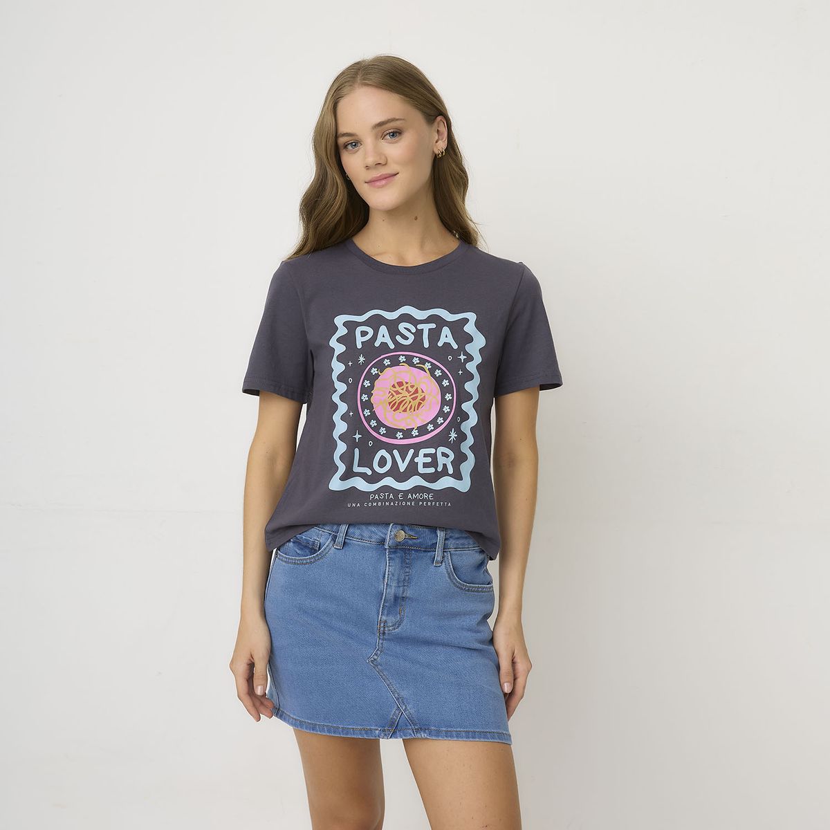 SYBILLA - Polera Manga Corta Algodón Mujer Sybilla