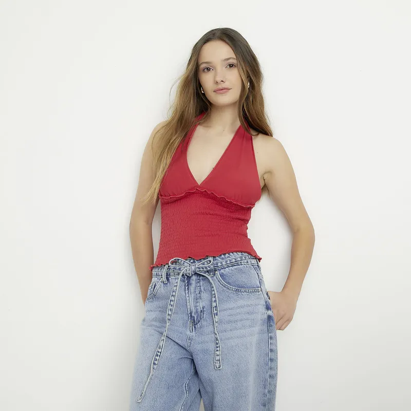 SYBILLA - Polera Algodón Mujer Sybilla