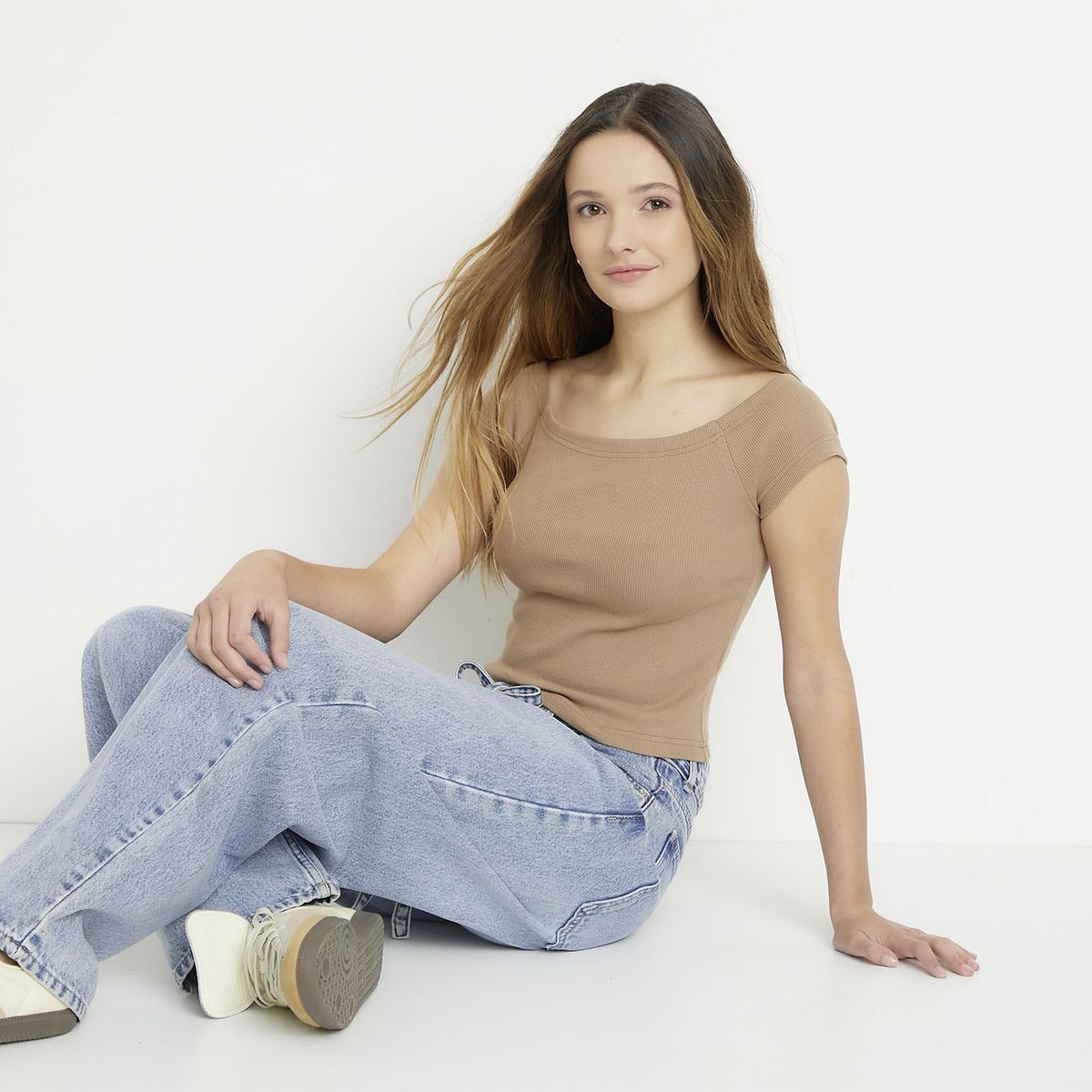 SYBILLA - Polera Algodón Mujer Sybilla