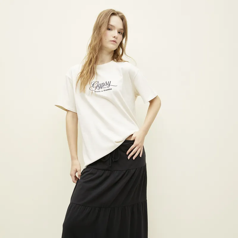 SYBILLA - Polera Algodón Mujer Sybilla