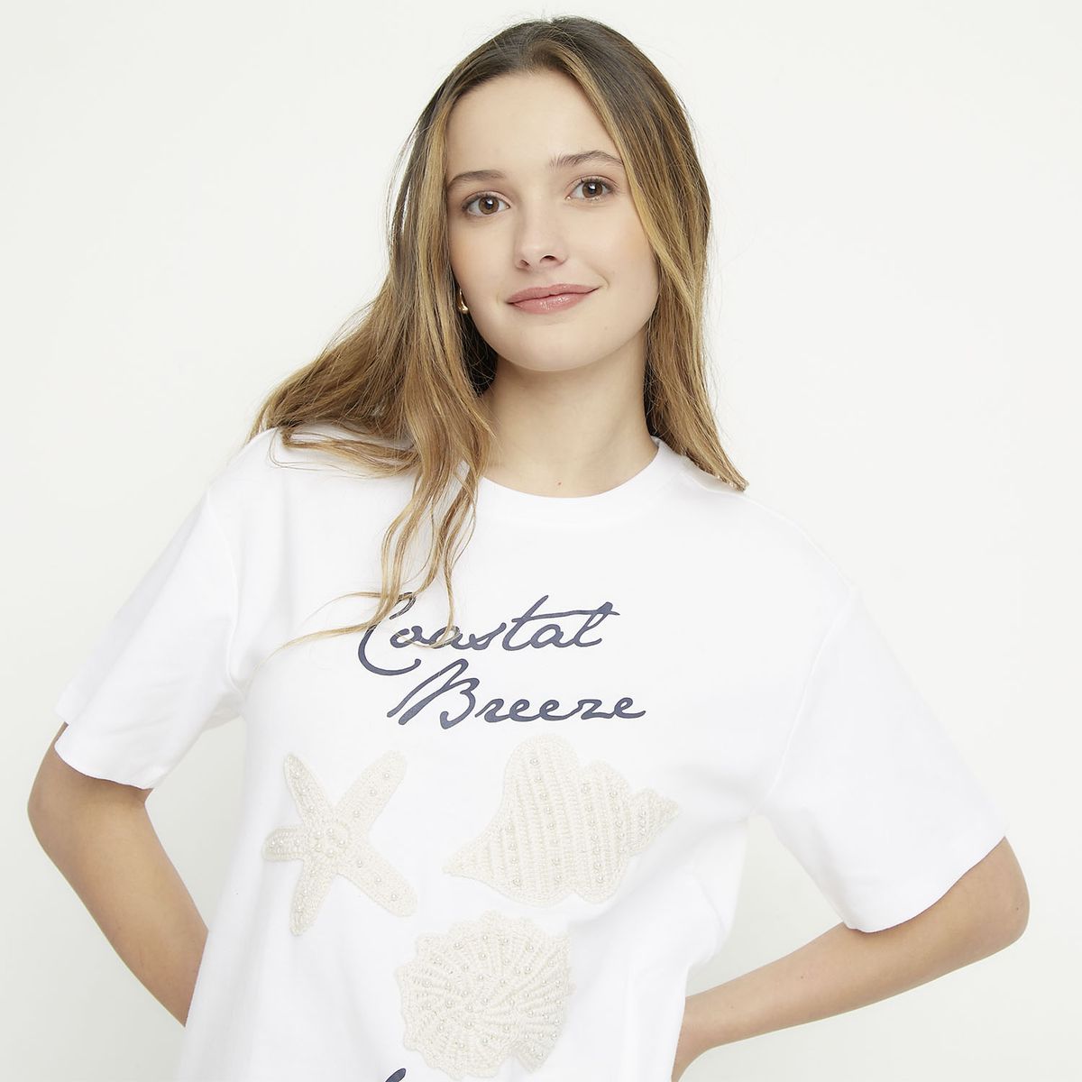 SYBILLA - Polera Algodón Mujer Sybilla