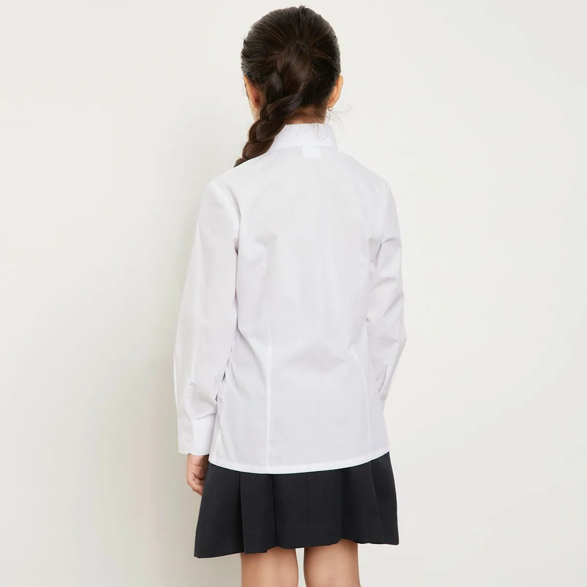 HOLLEY - Holley Pack 2 Blusas Escolares Niña Manga Larga Cuello Redondo