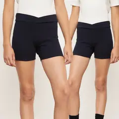 HOLLEY - Pantalón Corto Skool Algodón Flexible Niña