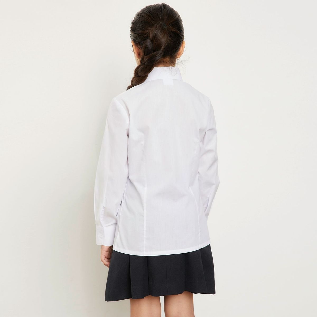 HOLLEY - Holley Pack 2 Blusas Escolares Niña Manga Larga Cuello Redondo