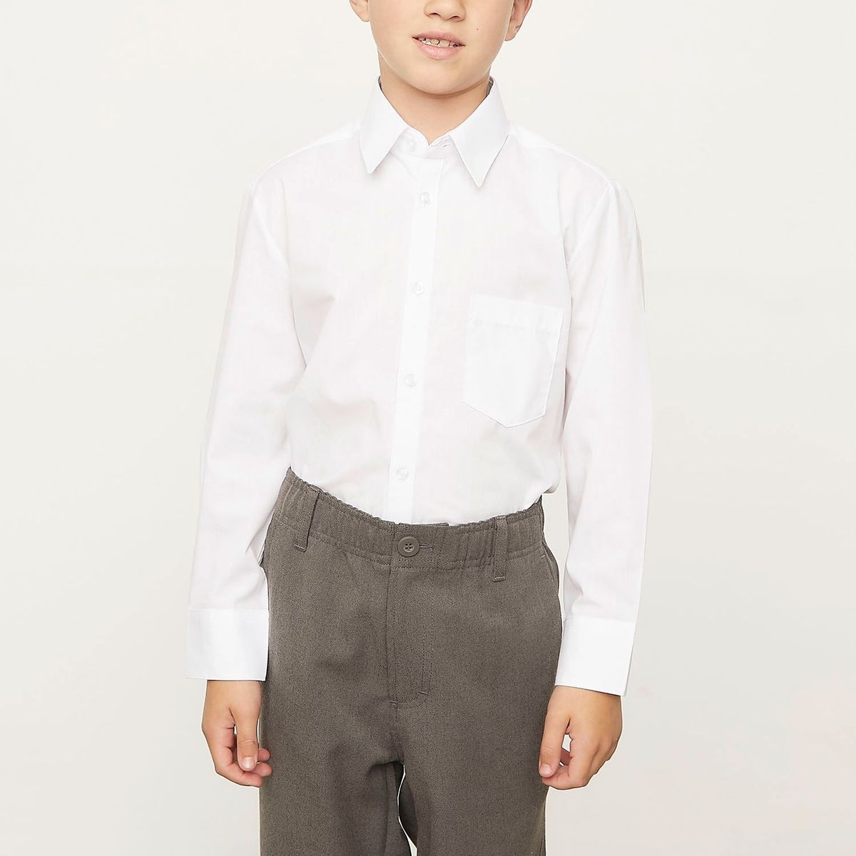 HOLLEY - Pack 2 Camisas Manga Larga Escolar Niño 