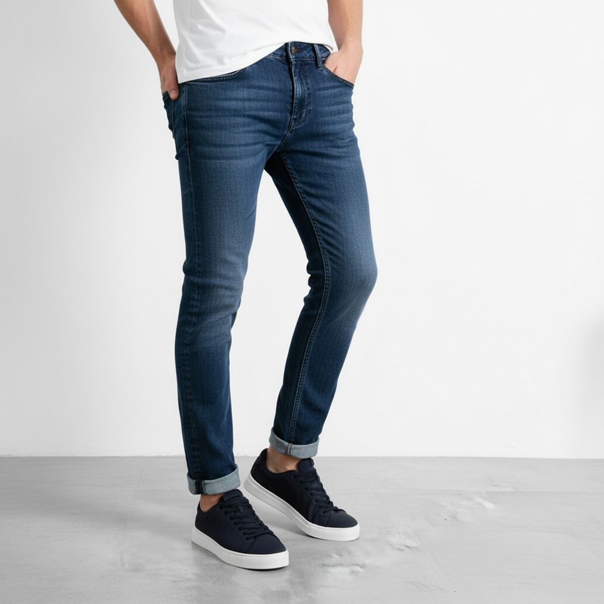 BASEMENT - Zapatilla Urbana Hombre Azul Basement