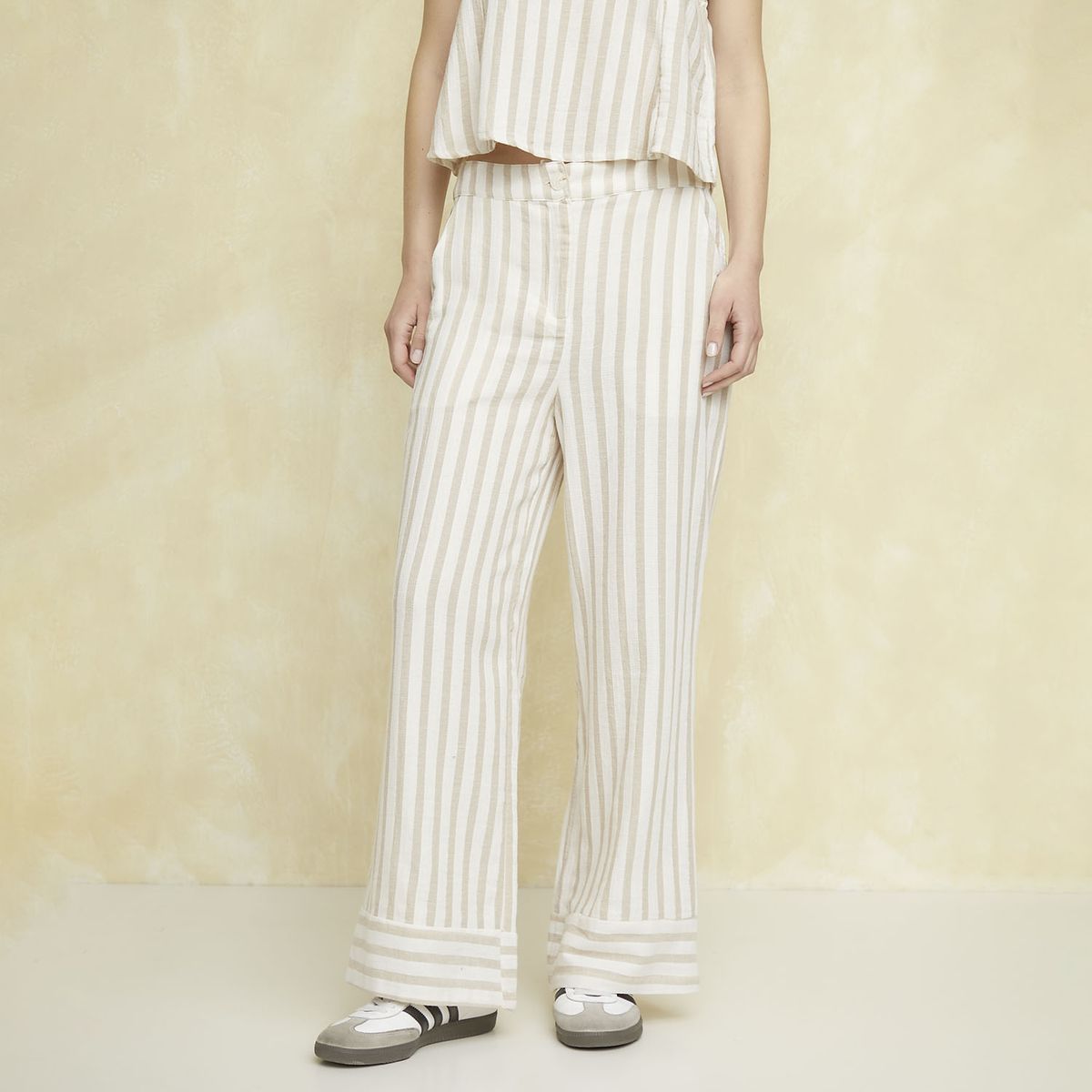 UNIVERSITY CLUB - Pantalón Recto Tiro Alto Mujer University Club