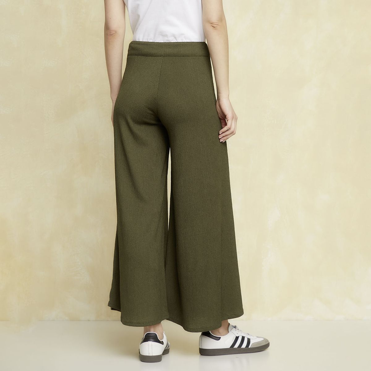 UNIVERSITY CLUB - Pantalón Palazzo Tiro Alto Mujer University Club