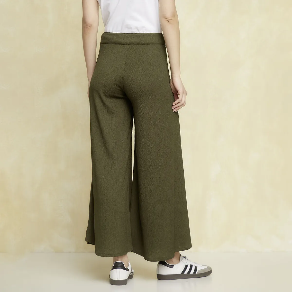 UNIVERSITY CLUB - Pantalón Palazzo Tiro Alto Mujer University Club