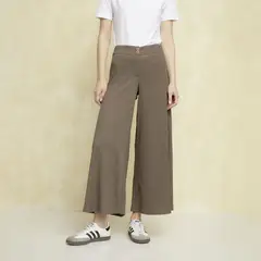 UNIVERSITY CLUB - Pantalón Palazzo Tiro Alto Mujer