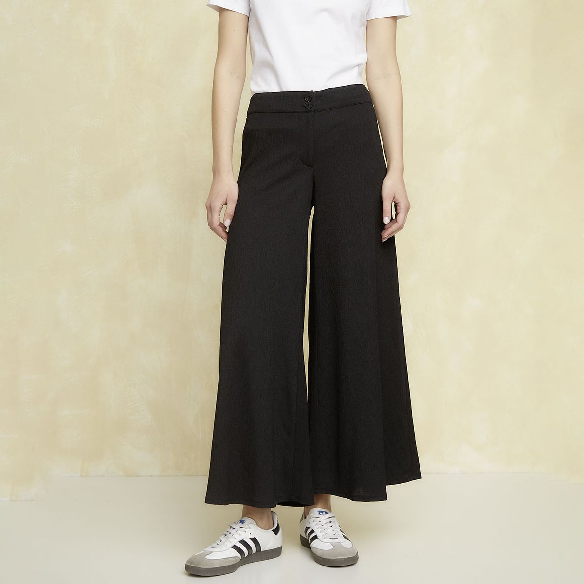 UNIVERSITY CLUB - Pantalón Palazzo Tiro Alto Mujer University Club