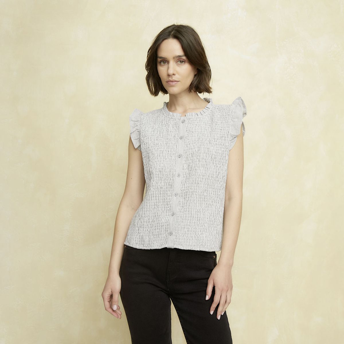 UNIVERSITY CLUB - Blusa Sin Manga Algodón Mujer University Club