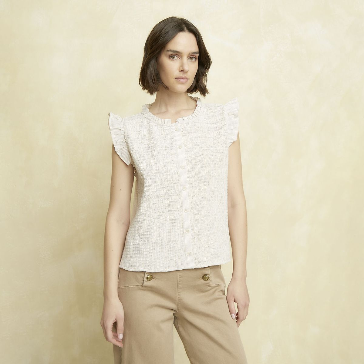 UNIVERSITY CLUB - Blusa Sin Manga Algodón Mujer University Club