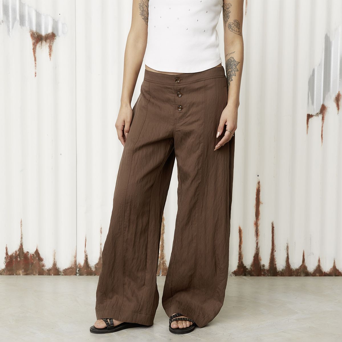 AMERICANINO - Pantalón Slouchy Tiro Bajo Mujer Americanino