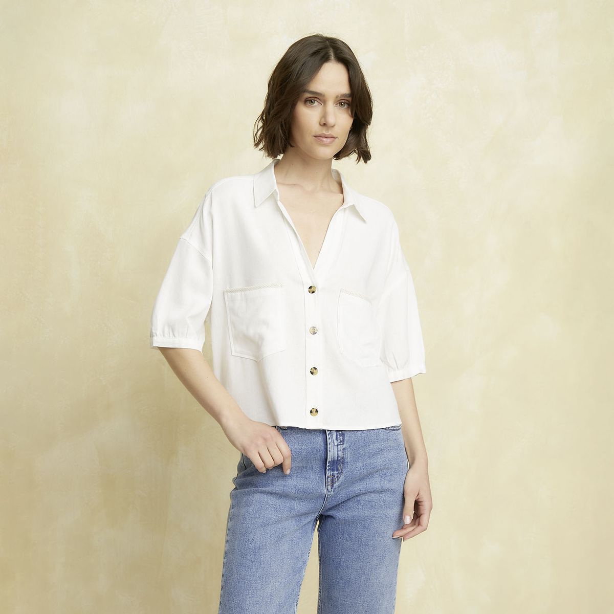 UNIVERSITY CLUB - Blusa Lino Mujer University Club