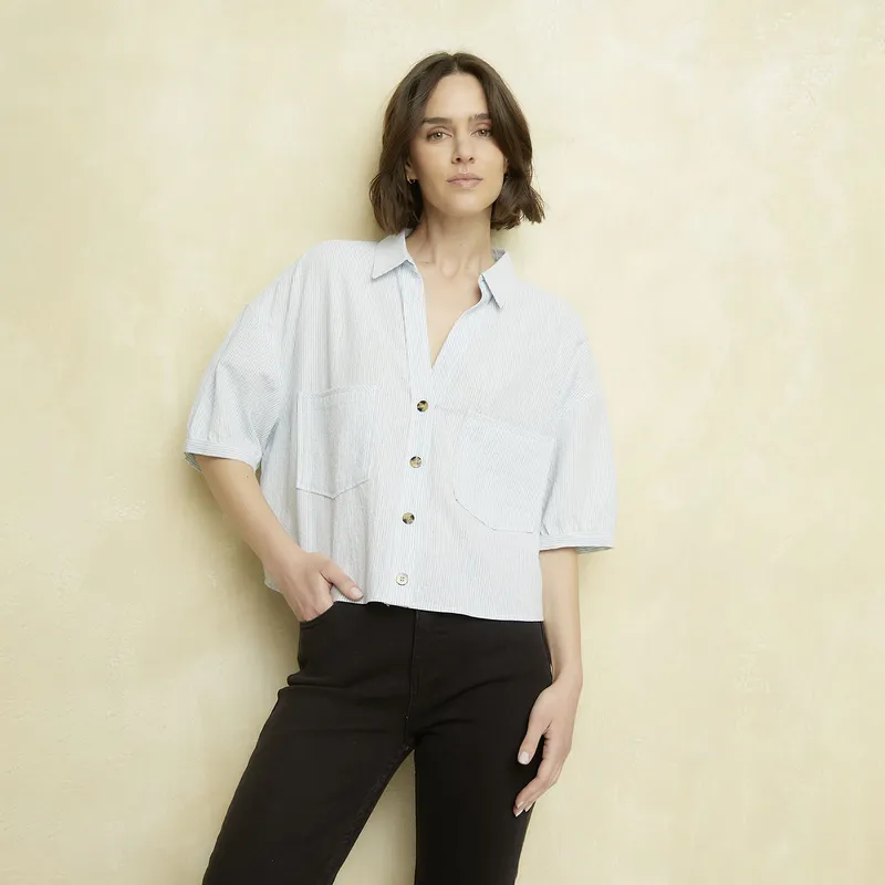 UNIVERSITY CLUB - Blusa Lino Mujer University Club